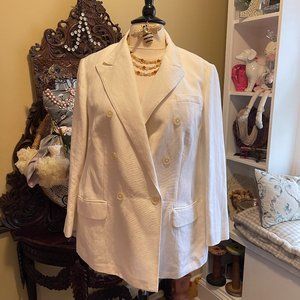 LRL EUC 20W White Jacket Linen / Cotton